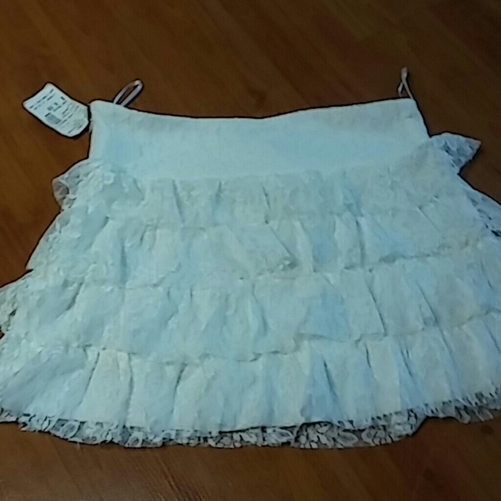 Lace Ruffle Skirt